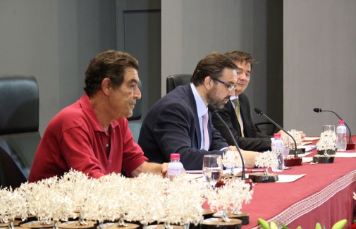 Emilio Calatayud, Juan Gómez y Juan Manuel Rosas.