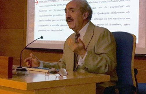 Rafael Delgado, durante su intervención.