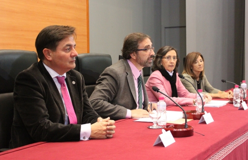 Juan Manuel Rosas, Juan Gómez, Rosa Aguilar y Mª Luisa Zagalaz.