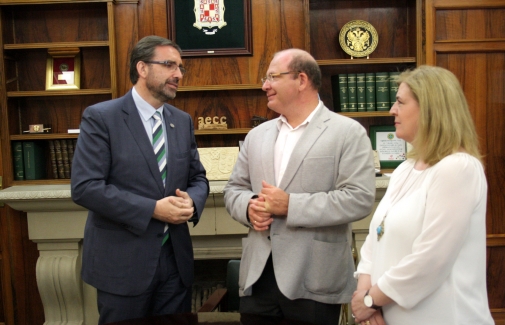 Juan Gómez, Javier Márquez y Francisca Molina