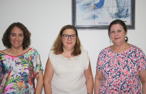 Mª Luisa Grande,Mª José Calero y Laura Sánchez, de izda. a dcha.