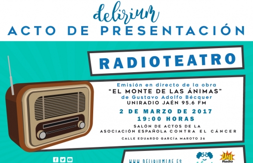 Cartel de la presentación.