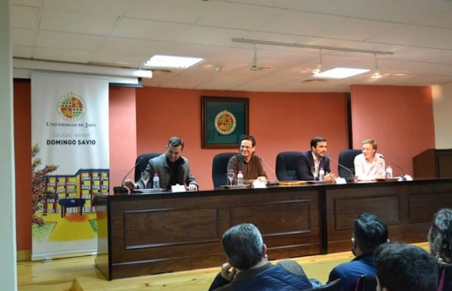 Un momento de la charla.