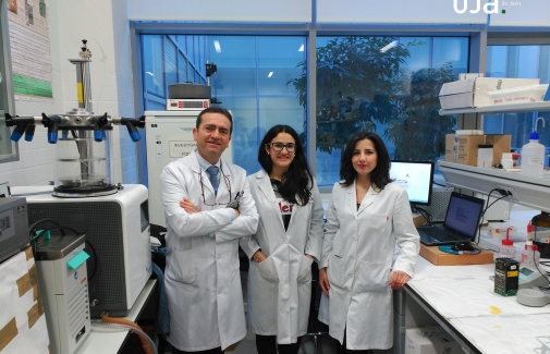 Los investigadores Ruperto Bermejo, Mª Carmen Murillo y Marina García.