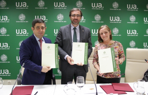 Francisco Reyes, Juan Gómez y María Gaspar Alonso-Vega.