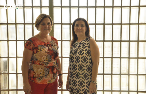 Las investigadoras Mª Jesús Hernández y Rocío Martínez.