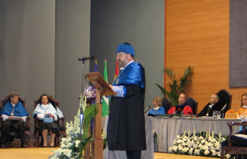 Luis Parras, en un acto académico