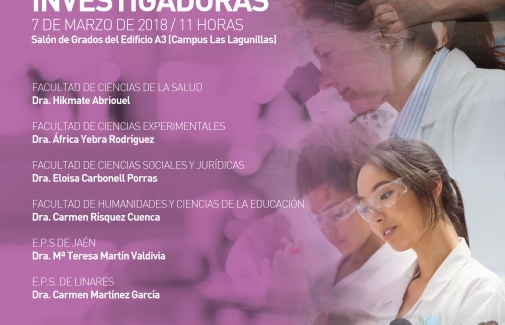 Cartel de la mesa redonda 'Mujeres investigadoras'.