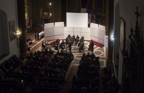 Momento del concierto de la Orquesta y del Coro de la UJA. Foto. Fernando Mármol