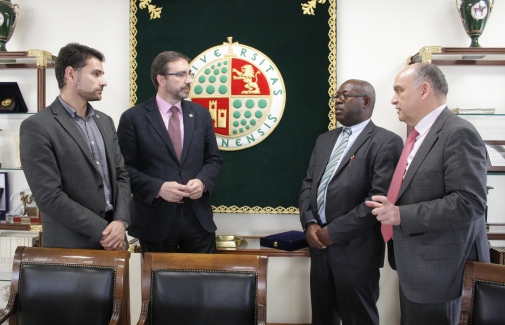 Arturo Montejo, Juan Gómez, Apollinaire Bagayimbaga y Julio Terrados.