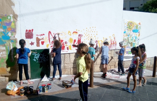 Alumnado del Colegio Ruiz Jiménez de Jaén.
