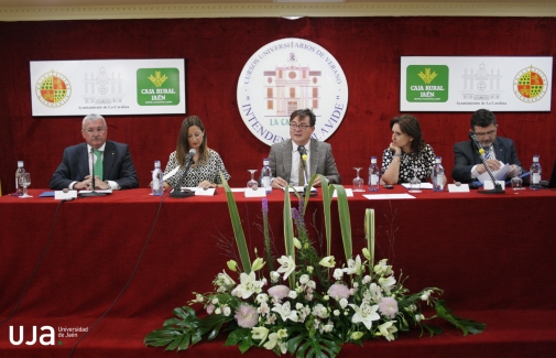 Momento de la clausura de los XIX Cursos de Verano de la Universidad de Jaén 'Intendente Olavide' de La Carolina