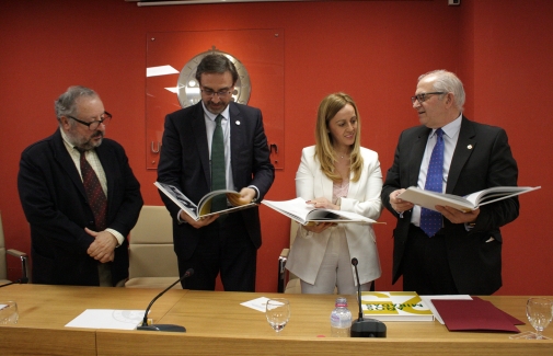 Luis Parras, Juan Gómez, Eva Mª Murgado y Manuel Parras.