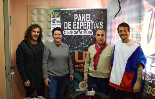 De izquierda a derecha, Julio A. Olivares, Luana Gómez, Antonio Hervás y Javier Cachón.
