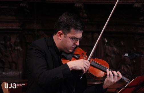 Ignacio Ábalos Ruiz, al violín. Foto: José Ignacio Fernández Entrambasaguas.