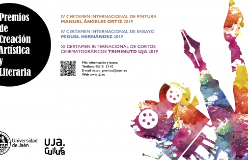 Cartel de la convocatoria de los Premios de Creación Artística y Literaria.