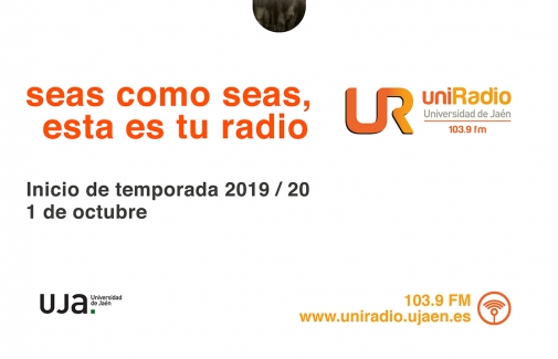 Cartel de la temporada 2019/2020 de UniRadio Jaén.