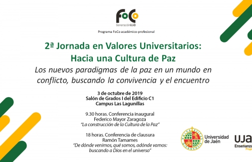Cartel de la II Jornada en Valores Universitarios.
