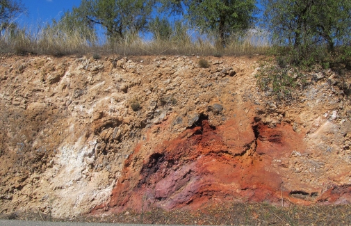 Afloramiento de las rocas estudiadas por los investigadores de la UJA.