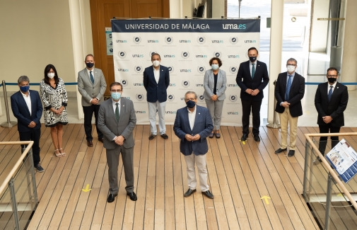 Los Rectores y Rectoras de las Universidades Públicas de Andalucía, en la Universidad de Málaga.