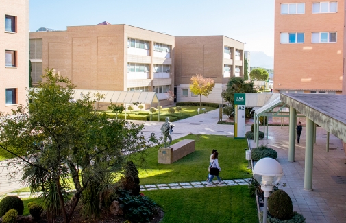 Vista parcial del Campus Las Lagunillas de Jaén.