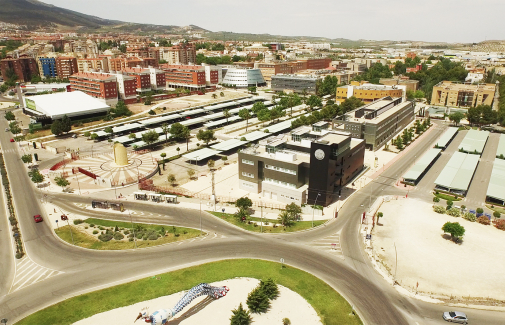 Imagen aérea del Campus Las Lagunillas.