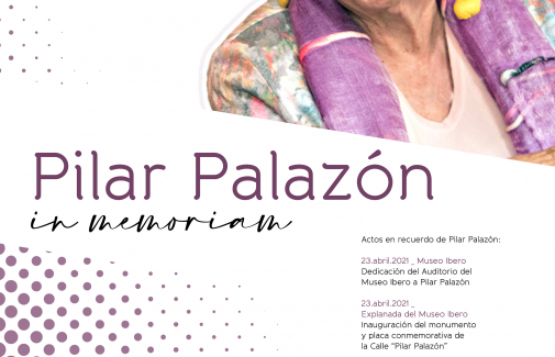 Cartel del homenaje a Pilar Palazón.