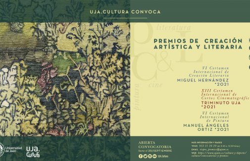 Cartel de la convocatoria de los Premios de Creación Artística y Literaria 2021.