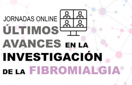 Cartel de las jornadas 'online' sobre 'Últimos avances en la investigación de la fibromialgia'