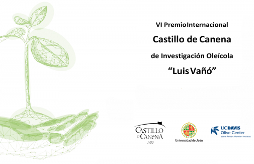 Cartel del VI Premio Internacional Castillo de Canena de Investigación Oleícola 'Luis Vañó'.