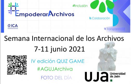 Cartel de la conmemoración de la Semana Internacional de los Archivos en la UJA.