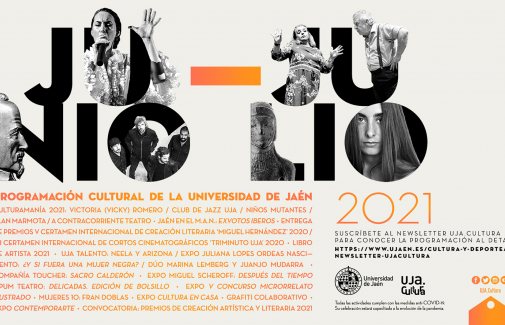 Cartel de la programación cultural para los meses de junio y julio de la UJA.