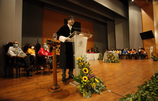 Intervención del Rector de la Universidad de Jaén.