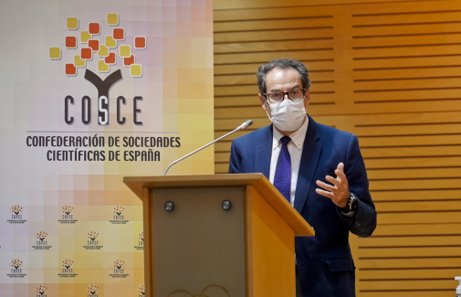 Intervención del catedrático de la UJA L. Alfonso Ureña, en la jornada de COSCE.
