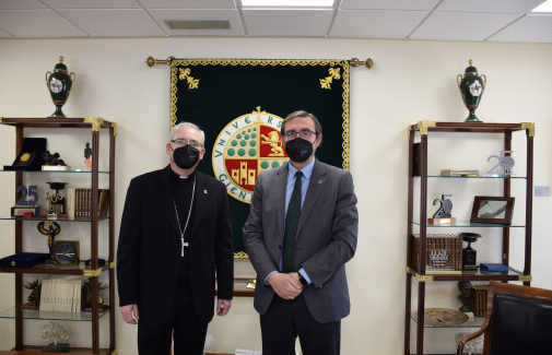 El Obispo y el Rector de la UJA.