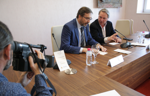 Juan Gómez y Francisco Vañó, en la presentación de la edición de 2019.