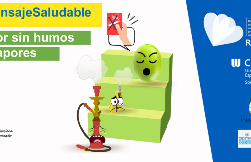Cartel de la campaña 'Mejor sin humos ni vapores'.