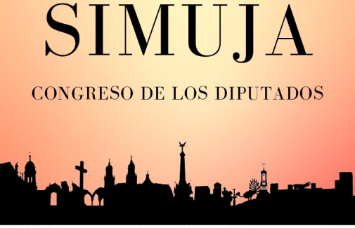 Cartel de la actividad 'SIMUJA-Congreso de los Diputados'.