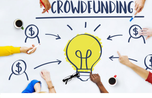 Cartel de la jornada sobre crowdfunding.