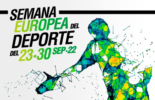 Cartel de la Semana Europea del Deporte en la UJA.