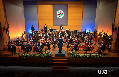 Concierto ofrecido por la Orquesta de la Universidad de Jaén en el Aula Magna del Campus Las Lagunillas.