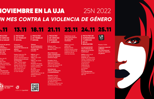 Cartel de ‘Noviembre en la UJA: un mes contra la violencia de género’