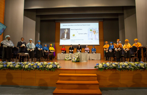 Acto solemne de investidura celebrado en el Aula Magna del Campus Las Lagunillas.