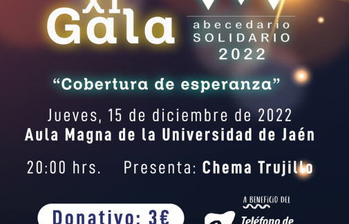 Cartel de la Gala 'Abecedario Solidario 2022'.