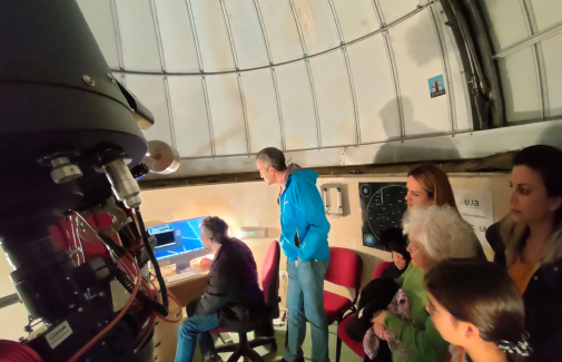 Visita realizada al Observatorio Astronómico de la UJA el pasado lunes.