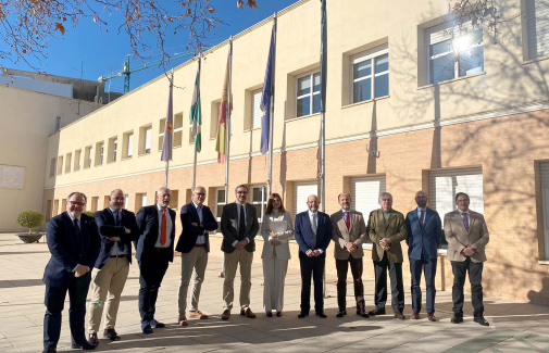 Participantes en la reunión mantenida en la Universidad de Jaén.