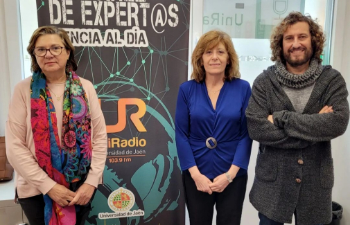 María José Calero, Ana Raquel Ortega y Julio Ángel Olivares.