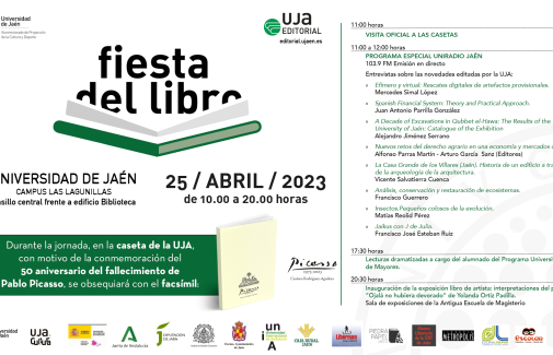 La Universidad de Jaén celebra el 25 de abril su Fiesta del Libro