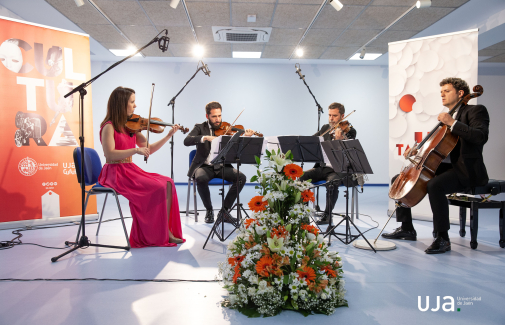 Momento de la actuación del Cuarteto Granada.