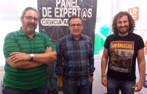 Julio A. Olivares, a la derecha, junto a Juan Antonio Torres y Antonio García.